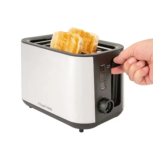 Тостер Russell Hobbs Heaton нержав. підігрів розморожування чорний+нерж. - фото 5