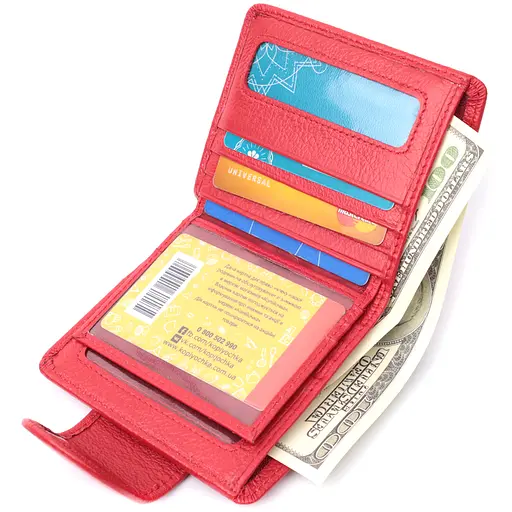 Кожаный женский кошелек ST Leather 10х11х2 см acs0029416 - фото 6