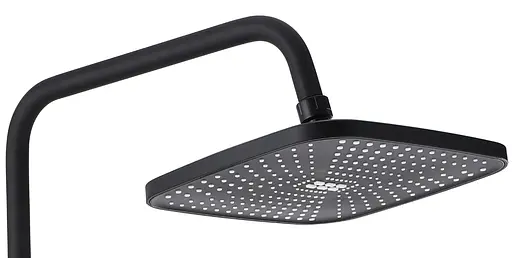 Душова система Rea Storm 2.0 black з виливом REA-P9532, Чорний матовий - фото 4