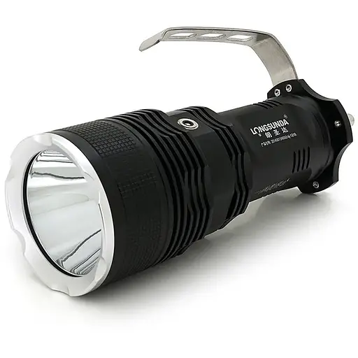 Фонарь поисковый Longsunda LSD-50, XHP50, 35W, 4 режима, 10400mah, Black, IP40, СЗУ, 175х70х90мм, BOX