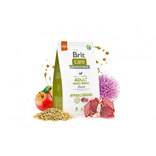 Корм для собак мелких пород Brit Care Dog Hypoallergenic Adult Small Breed гипоаллергенный с ягненком, 7 кг - фото 5