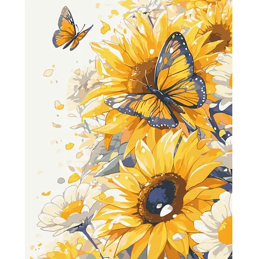 Набір для розпису ArtCraft Жовті квіти 40 x 50 см (13149-AC)