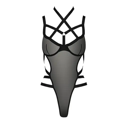 Боді-монокіні HAGAR Body black - Passion Exclusive L/XL - фото 5