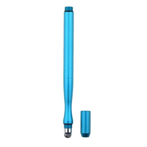 Стилус ємнісний, високоточний Jot Pro двосторонній, з вигином, металевий, світло-блакитний - фото 2