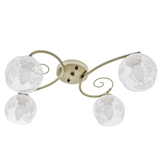 Люстра стельова Brille E27 60W BZ (LK-587C/4)