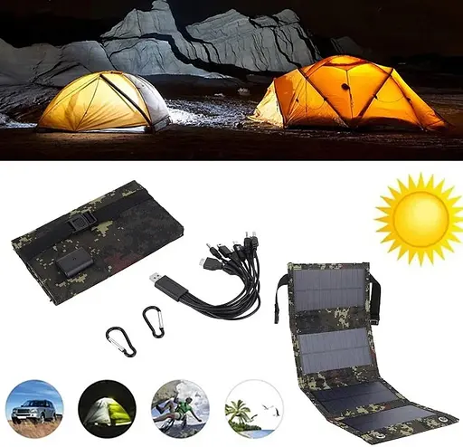 Складное солнечное зарядное устройство Solar panel 10W B093SR3FSM Солнечная панель - фото 5