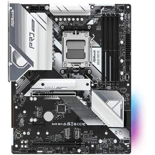 Материнская плата ASRock B650 PRO RS (AM5/B650, 4xDDR5, 3xPCIex16, HDMI/DP, 4xSATAIII,3xM.2, 2.5GLan, 7.1ch, ATX) - фото 6