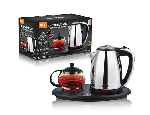 Дисковый электрочайник RAF R-7899 электрический чайник с заварником - фото 2