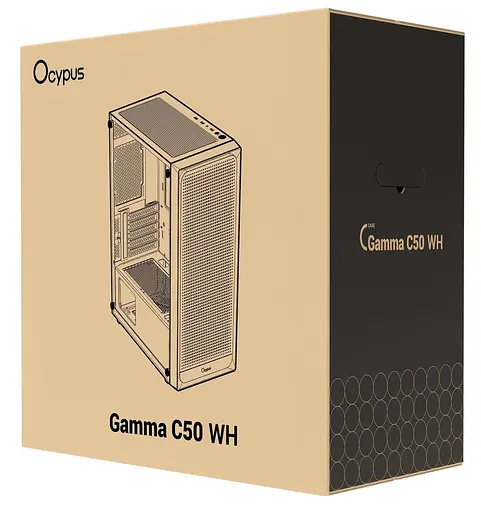 Корпус OCYPUS GAMMA C50 WH (GAMMA-C50-WHG000XX-GL) без блока питания - фото 10