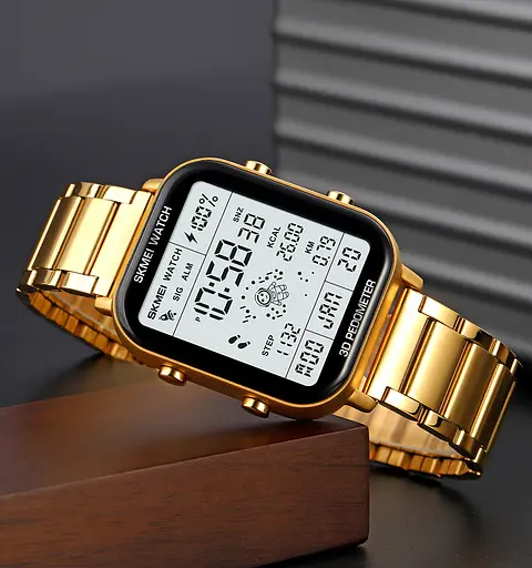 Наручний годинник чоловічий 1888GD Золотий Skmei acs0030501 - фото 4