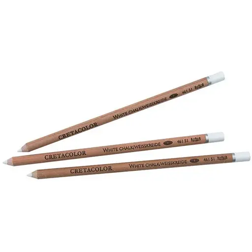 Набір олівців для рисунку Cretacolor Білий середній 3 шт.  - фото 2
