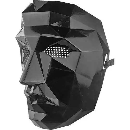 Маска Игра в кальмара лицо 3D - фото 2