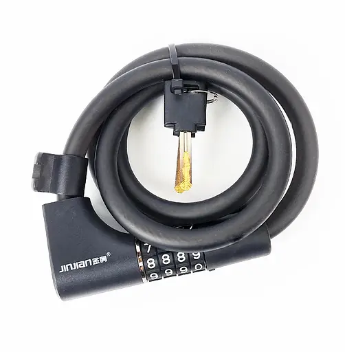 Велосипедний замок Jinjian 12 х 1200 мм кодовий та під ключ (G0001119)