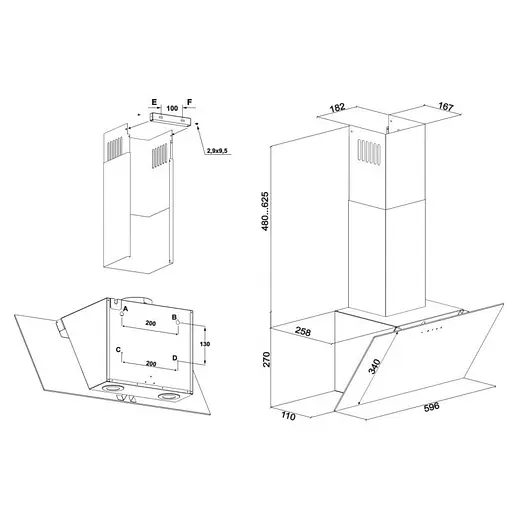 Витяжка ELEYUS CRISTAL 700 LED 60 WH - фото 13