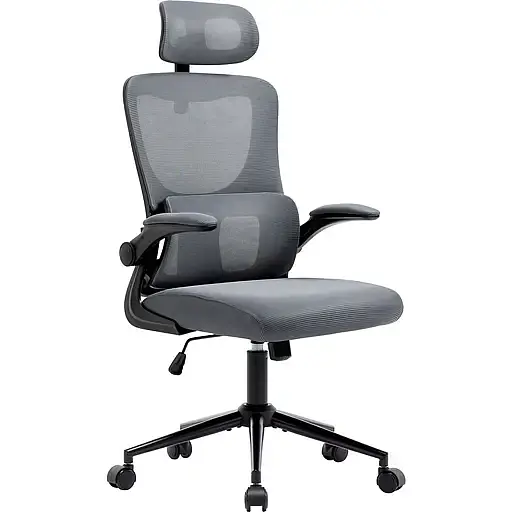 Офисное кресло GT Racer X-5728, черно-серое (X-5728 Black/Gray) - фото 1