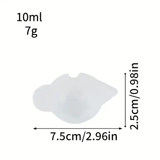 Силіконовий мірний міні-стакан 10 мл з носиком вимірювальна склянка, Kitchen Master Прозорий 87387 - фото 4