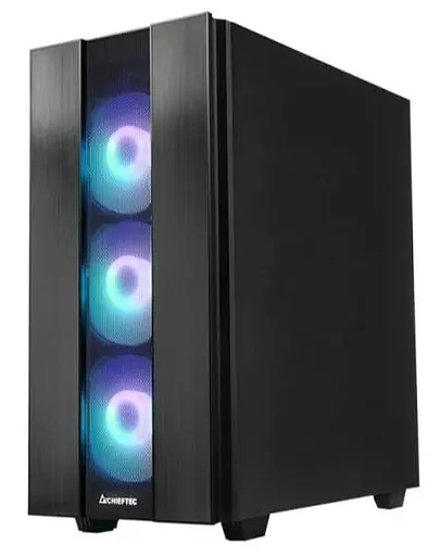 Корпус Chieftec HUNTER 2 GS-02B-OP 4x120 мм A-RGB, USB-C, ATX, без блока питания, черный (GS-02B-OP) Без блока питания - фото 3