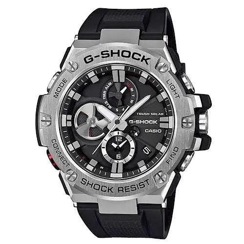 Наручные мужские часы оригинальные Casio G-Shock GST-B100-1AER Япония с полимерным ремешком (модуль 5513)