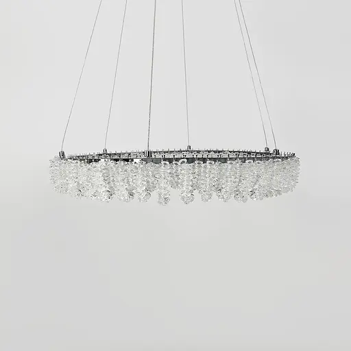 Кільцева кришталева люстра в хромі Ø 50 см | Арт. 33038-500 CH | Line F - фото 1