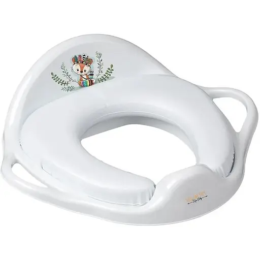 Накладка дитяча антиковзка на сидіння унітазу Tega Baby Wild&Free Little Fox white - фото 1