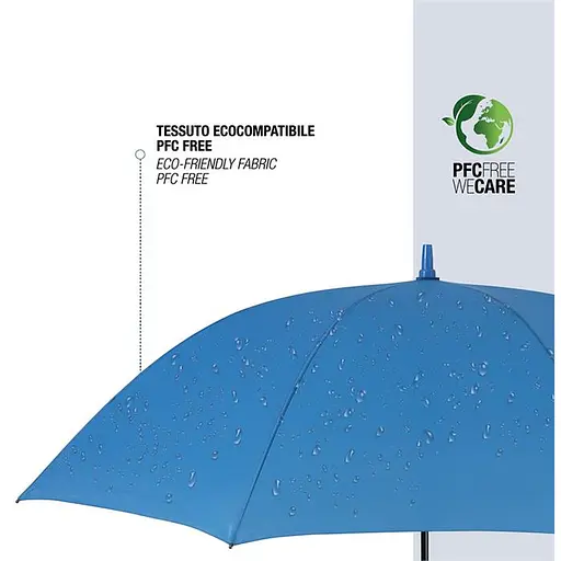 Зонтик-трость Perletti Golf XXL с системой антивитер синий (P96020-05) - фото 5