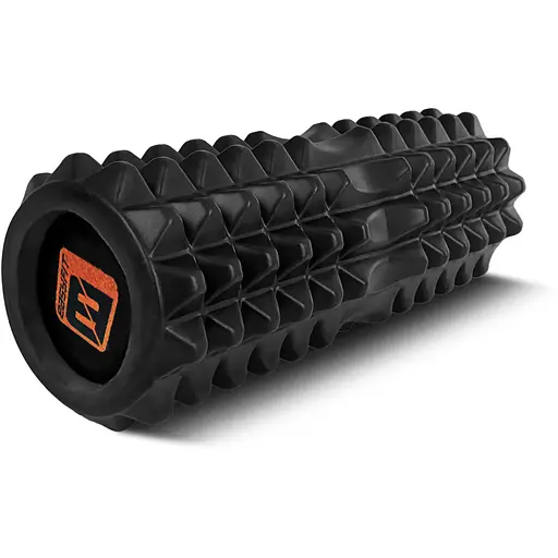 Массажный ролик EasyFit Solid Roller v.1.2s 33х13 см черный (EF-2052-BK) - фото 1