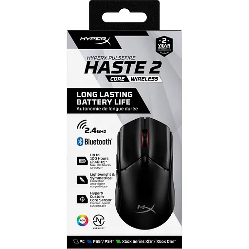 Мишка HyperX Pulsefire Haste 2 Core Wireless Black (8R2E6AA) - фото 12