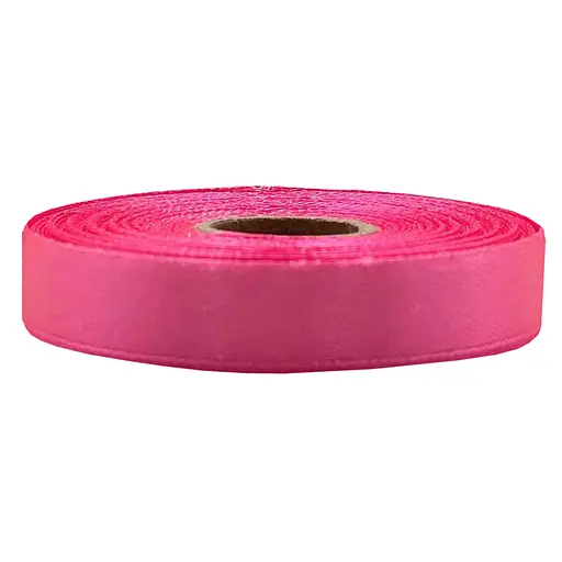 Атласная лента для рукоделия Bambi АБ-638, 1,2 см x 23 м, малиновый - фото 1