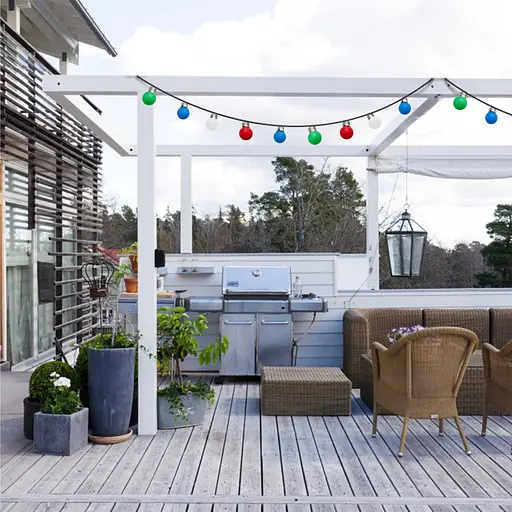 Уличная гирлянда Белт-лайт CL50-8 черный - фото 3