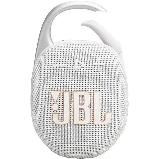 Портативна акустика JBL Clip 5 White (JBLCLIP5WHT) (6980790) - фото 1