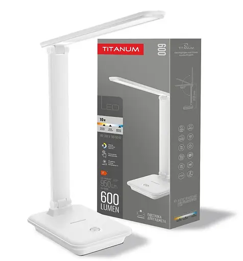 LED лампа настільна TITANUM TLTF-009W 10W 3000-6500K 220V - фото 1