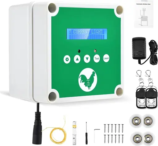 Автоматичний курник Kotsy, водонепроникний, темно-зелений