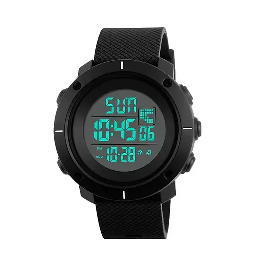 Чоловічий спортивний годинник Skmei 1213 dekker чорні - фото 2