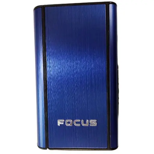 Портсигар на 10 сигарет з викидом сигарет Focus Lavida XT-4937 Blue (17466)