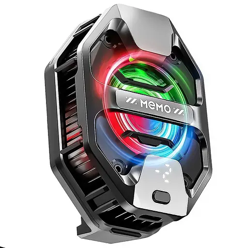 Кулер з екраном активне охолодження для телефону / планшета Memo DL20 шириною до 90,5 мм Black (18508)