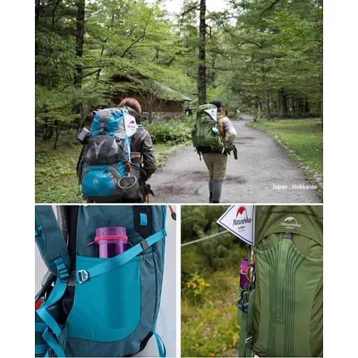 Туристический рюкзак Naturehike NH16Y065-Q 65 л + 5 л (Зеленый) - фото 8