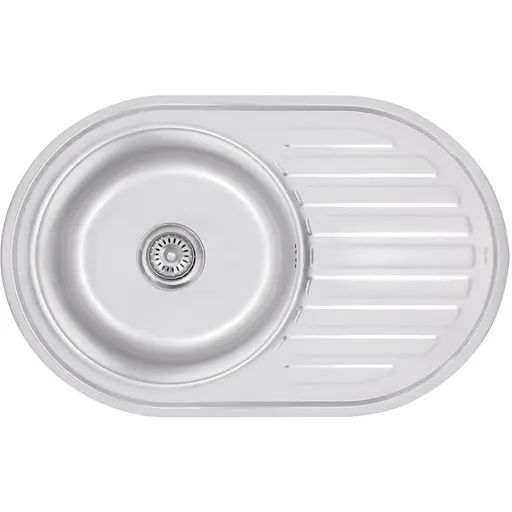 Кухонная мойка Brinex 7750 0,8 мм, врезная BRIN7750SAT08 - фото 1