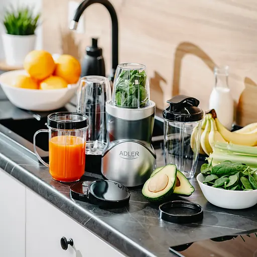 Фітнес-блендер Adler AD 4084 500Вт/ Pulse/ скляні пляшки 1x700мл,2x500мл,1x300мл/ - фото 8