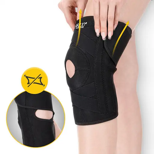 Фіксатор (бандаж) для коліна 4FIZJO універсальний, подовжений 1 шт 4FJ0634 (P-5905973400497) - фото 6