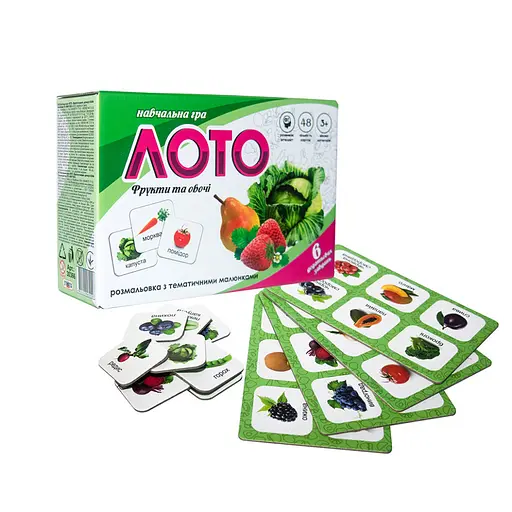 Лото Фрукти і овочі 30366 (укр.) - фото 2