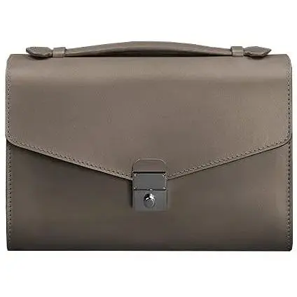 Жіноча шкіряна сумка-кроссбоді Lola темно-бежева - фото 1