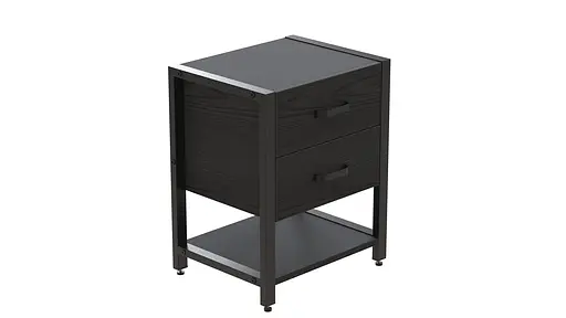 Тумба универсальная Вивьен 2/1 50x41x40 черный ДСП Сосна Кембра 16мм FRD-104175 - фото 5