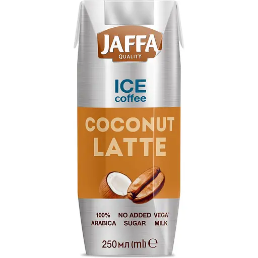 Упаковка кофейного напитка Jaffa Coconut Latte Ice Coffee с кокосом 3.75 л (0.25 л х 15 шт.) - фото 2
