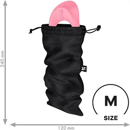 Мешочек для хранения игрушек Satisfyer Treasure Bag M Black - фото 2