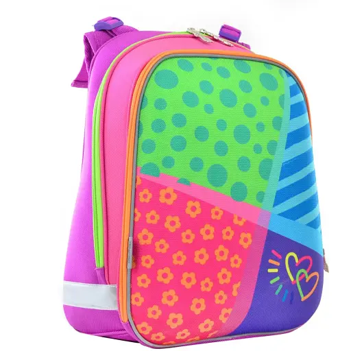 Рюкзак шкільний каркасний 1 Вересня H-12 Bright colors