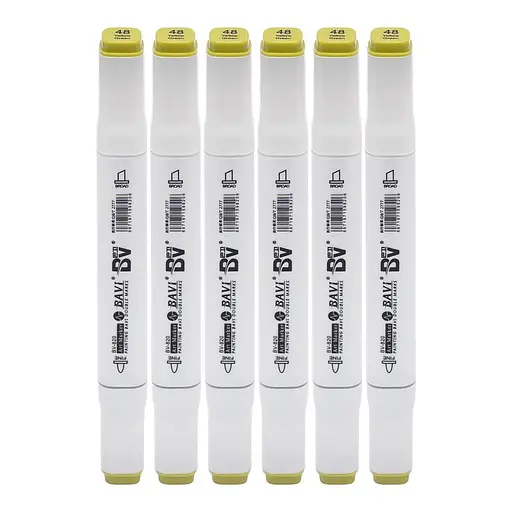 Скетч-маркер двусторонний Bavi №48, на спиртовой основе, 10 шт.