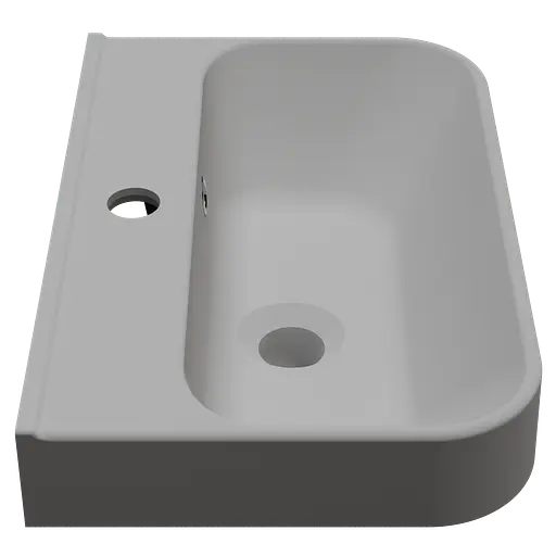 Раковина глянцева підвісна Amidicon Comfort 45 450x300 з литого каменю COMFORT_45_HL, Білий - фото 3