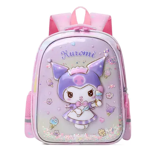 Рюкзак Kuromi, твердий корпус, 2 відділення, 2 бокові кишені, 1 внутрішня, C71647 (В асортименті)