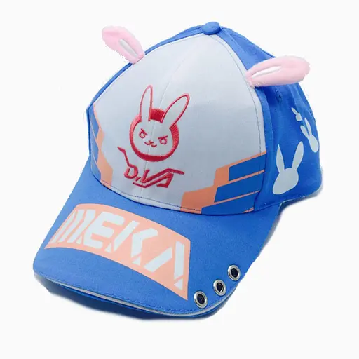 Кепка бейсболка Rabbit Overwatch Dva Pink Rabbit Plush Овервотч Розовый Кролик BC OV R - фото 1