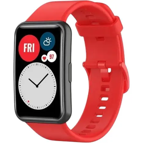 Ремешок DK для Huawei Watch Fit / Fit SE Silicone Sport Full Light Classic (red)